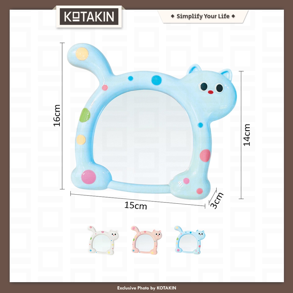 Cermin Lucu Kucing Standing Mirror